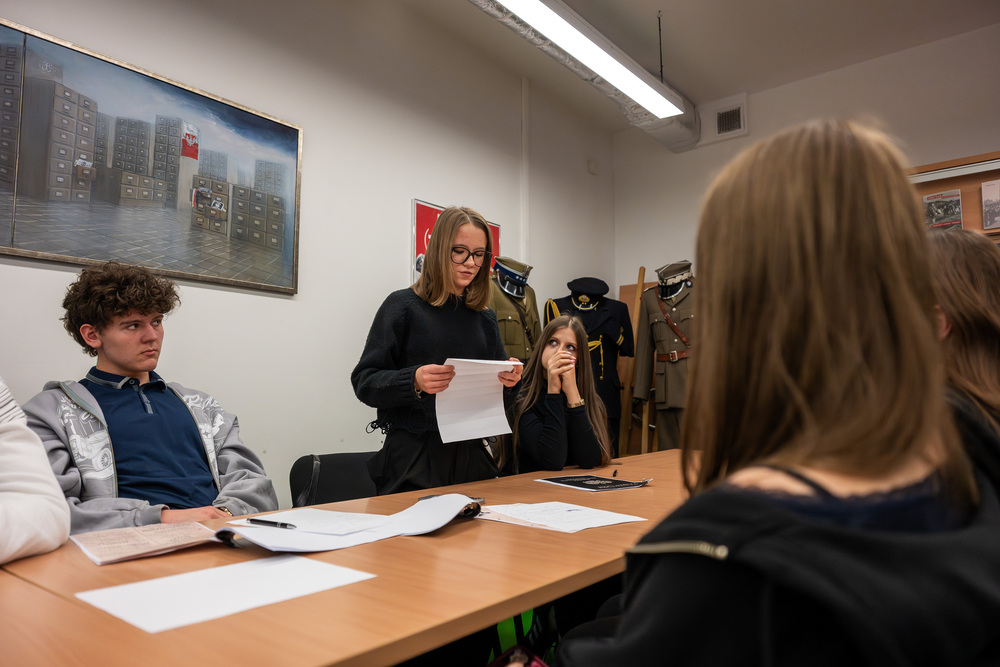 Zajęcia edukacyjne „Co kryją archiwa IPN?” – Katowice, 28 stycznia 2026. Fot.: IPN Krzysztof Łojko