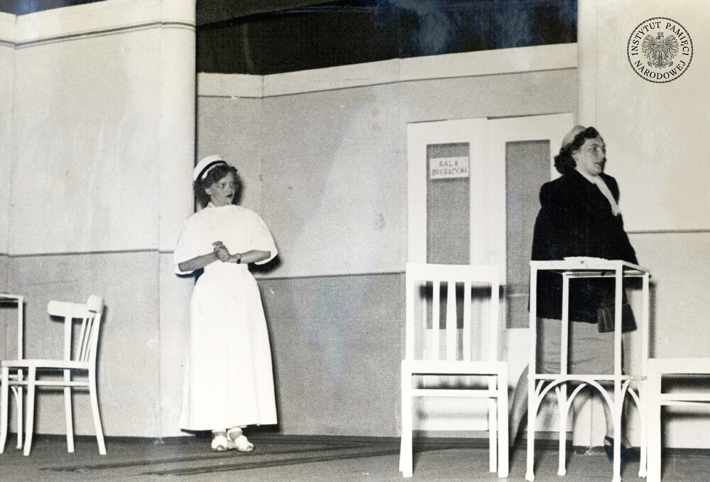 Występ amatorskiego zespołu KM MO w Częstochowie, styczeń 1957 r. IPN Ka 439/38)