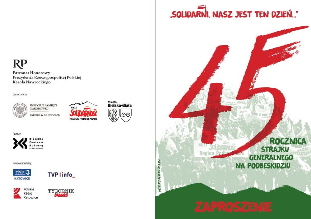 45. rocznica strajku generalnego na Podbeskidziu. „Solidarni, nasz jest ten dzień” – spotkanie Dam i Kawalerów Krzyża Wolności i Solidarności – Bielsko-Biała, 4 lutego 2026