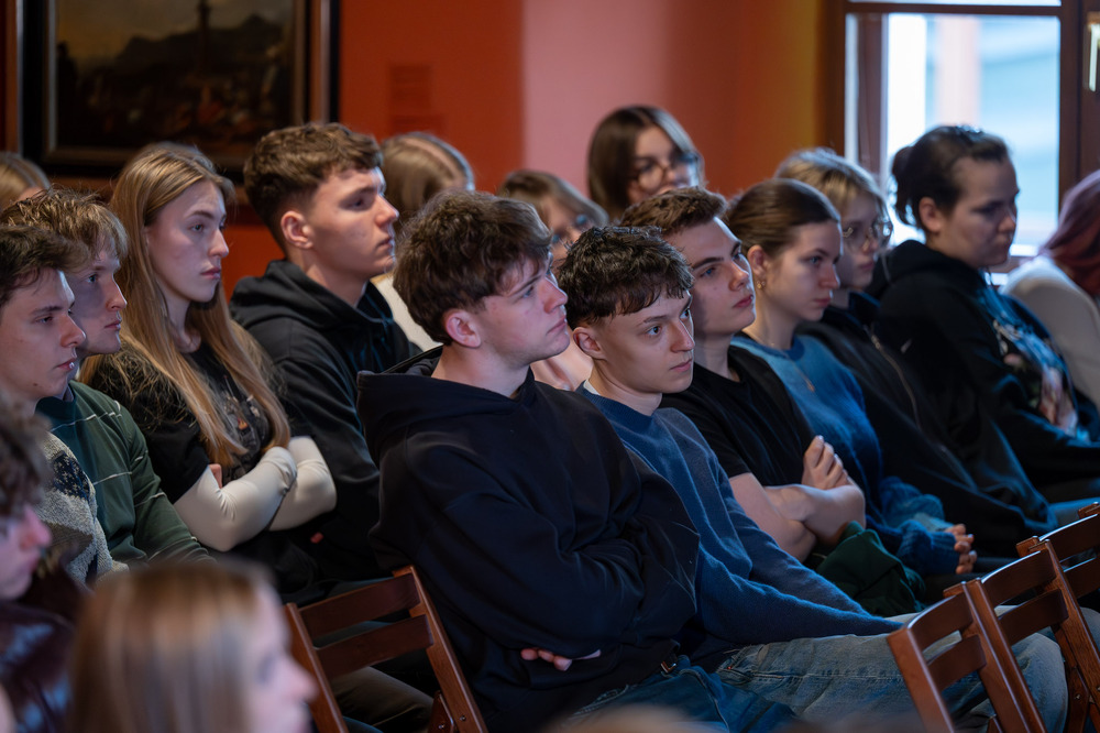 Wykład dla młodzieży „Tragedia Górnośląska 1945” – Tarnowskie Góry, 3 lutego 2026. Fot.: IPN Krzysztof Łojko