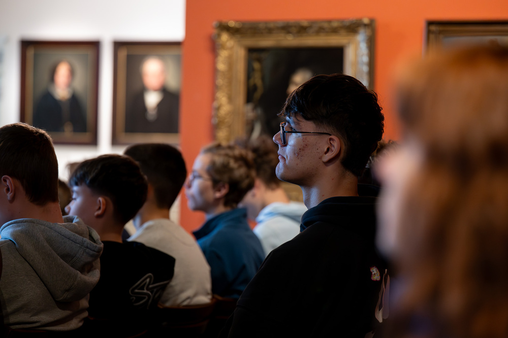 Wykład dla młodzieży „Tragedia Górnośląska 1945” – Tarnowskie Góry, 3 lutego 2026. Fot.: IPN Krzysztof Łojko