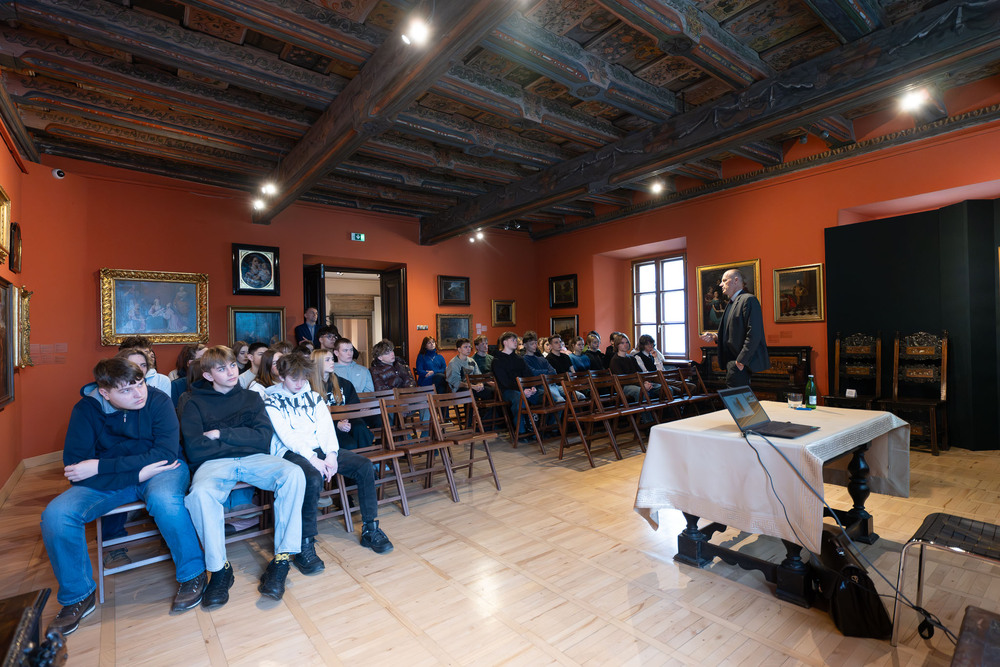 Wykład dla młodzieży „Tragedia Górnośląska 1945” – Tarnowskie Góry, 3 lutego 2026. Fot.: IPN Krzysztof Łojko