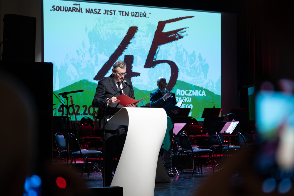 45. rocznica strajku generalnego na Podbeskidziu. „Solidarni, nasz jest ten dzień” – spotkanie Dam i Kawalerów Krzyża Wolności i Solidarności . Fot.: IPN Krzysztof Łojko