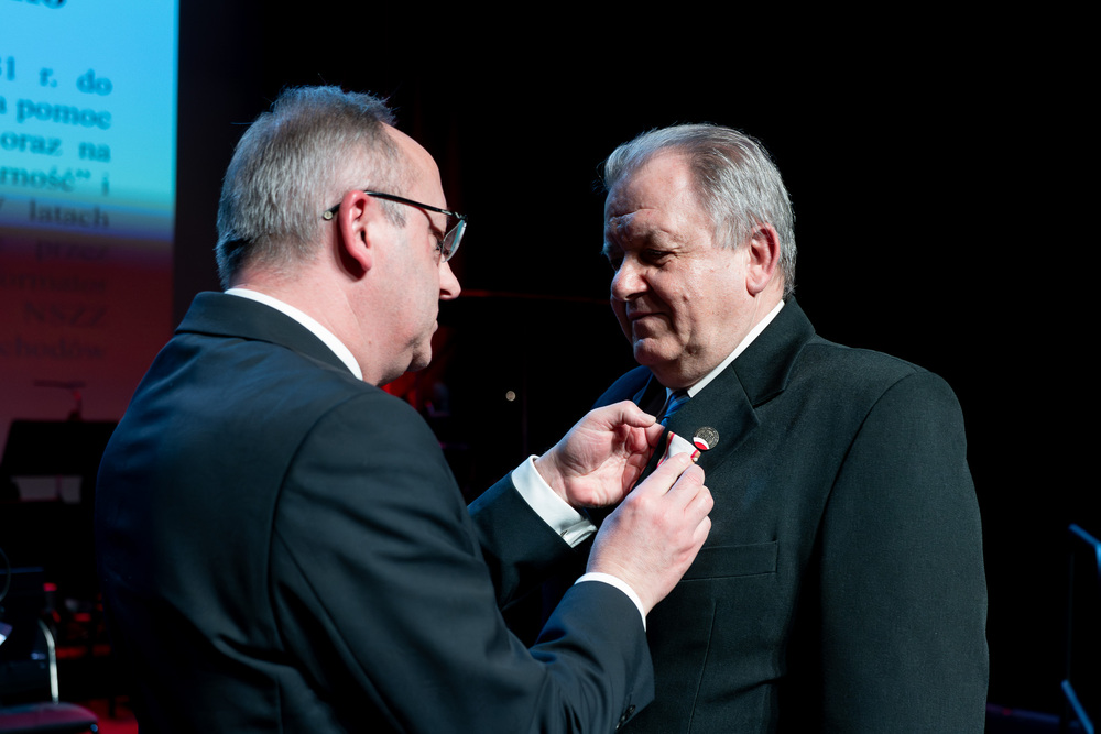 45. rocznica strajku generalnego na Podbeskidziu. „Solidarni, nasz jest ten dzień” – spotkanie Dam i Kawalerów Krzyża Wolności i Solidarności . Fot.: IPN Krzysztof Łojko