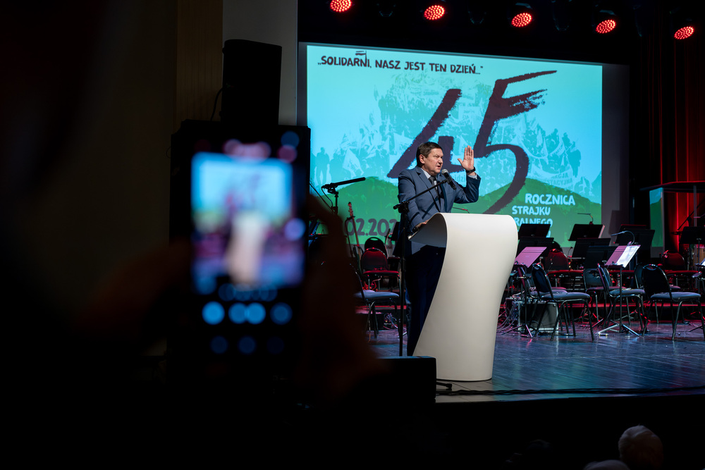 45. rocznica strajku generalnego na Podbeskidziu. „Solidarni, nasz jest ten dzień” – spotkanie Dam i Kawalerów Krzyża Wolności i Solidarności . Fot.: IPN Krzysztof Łojko