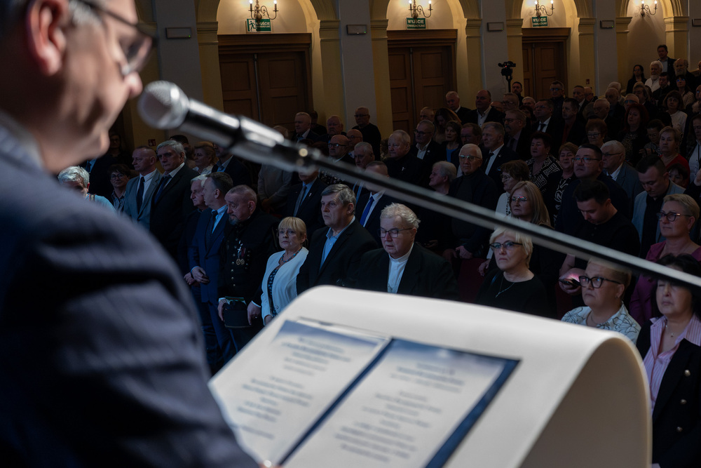 45. rocznica strajku generalnego na Podbeskidziu. „Solidarni, nasz jest ten dzień” – spotkanie Dam i Kawalerów Krzyża Wolności i Solidarności . Fot.: IPN Krzysztof Łojko