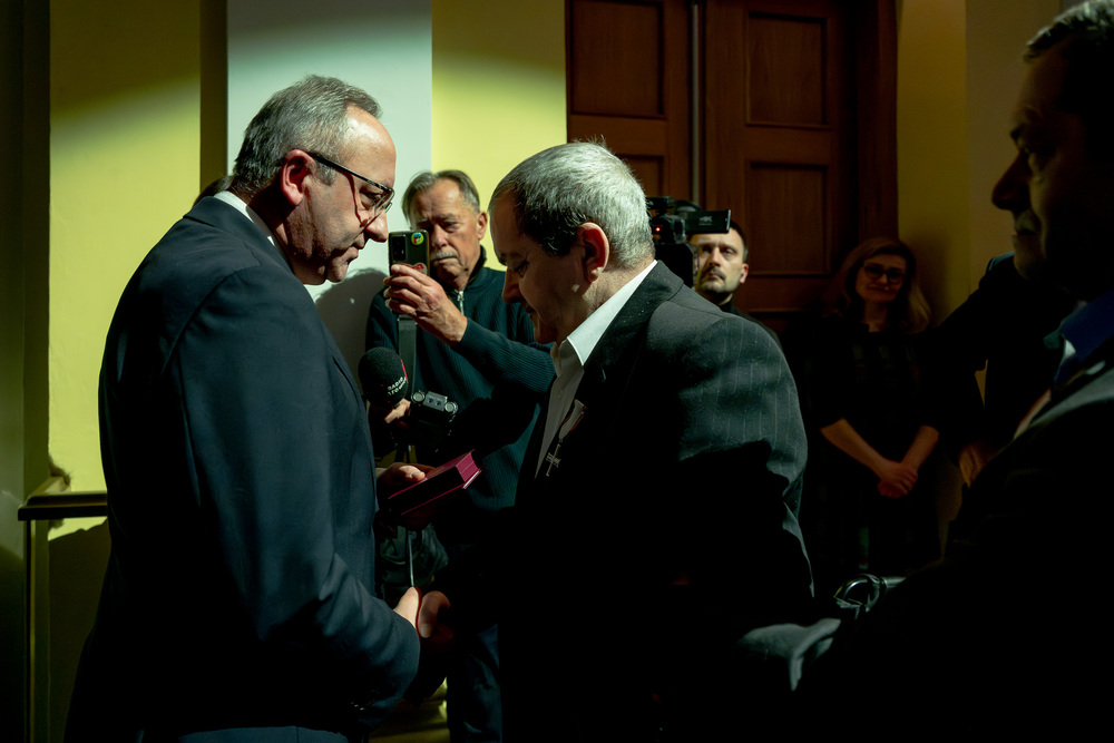 45. rocznica strajku generalnego na Podbeskidziu. „Solidarni, nasz jest ten dzień” – spotkanie Dam i Kawalerów Krzyża Wolności i Solidarności. Fot.: IPN Krzysztof Łojko