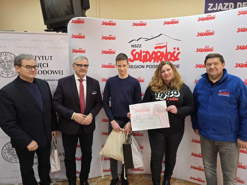 Podsumowanie V edycji Konkursu Plastycznego „Solidarność w oczach młodzieży”. Fot. Region Podbeskidzie NSZZ „Solidarność”