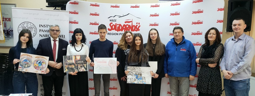Podsumowanie V edycji Konkursu Plastycznego „Solidarność w oczach młodzieży”. Fot. Region Podbeskidzie NSZZ „Solidarność”