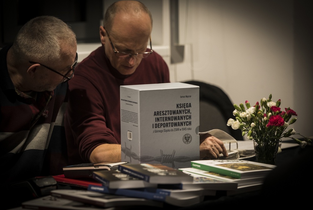 Spotkanie z historią „1945: koniec i początek. Działania wojenne i represje sowieckie w Toszku i Pyskowicach”. Fot. Krzysztof Liszka/IPN