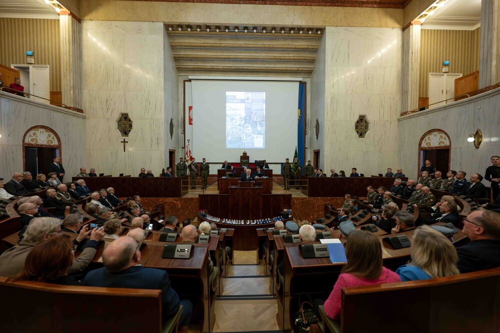 Druga część wojewódzkich obchodów Narodowego Dnia Pamięci Żołnierzy Armii Krajowej – Śląski Urząd Wojewódzki – Katowice, 13 lutego 2026. Fot.: IPN Krzysztof Łojko