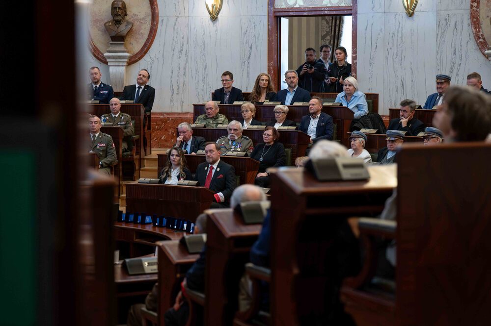 Druga część wojewódzkich obchodów Narodowego Dnia Pamięci Żołnierzy Armii Krajowej – Śląski Urząd Wojewódzki – Katowice, 13 lutego 2026. Fot.: IPN Krzysztof Łojko