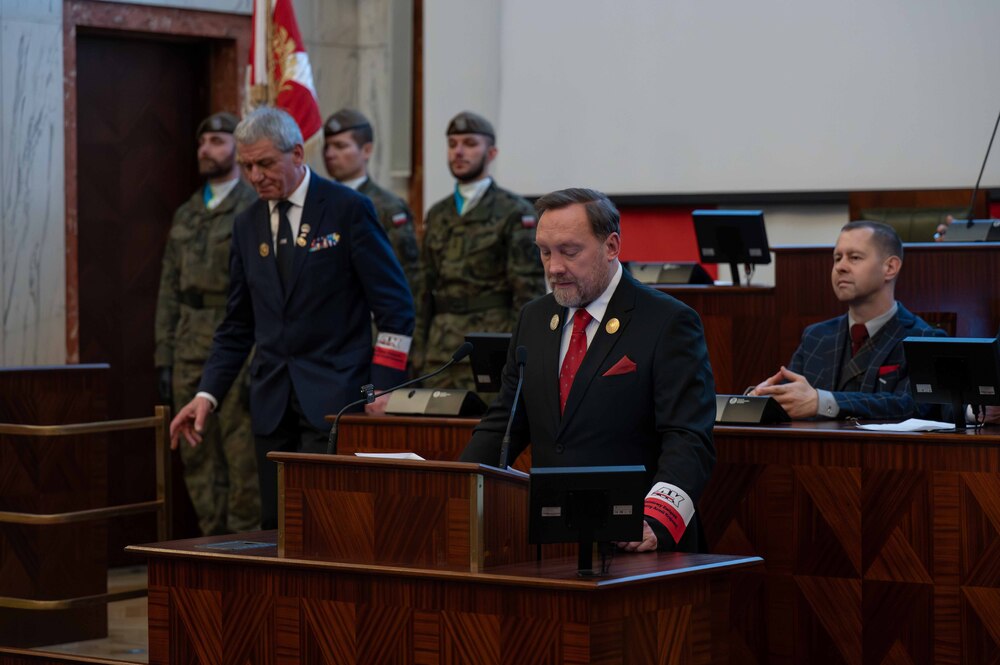 Druga część wojewódzkich obchodów Narodowego Dnia Pamięci Żołnierzy Armii Krajowej – Śląski Urząd Wojewódzki – Katowice, 13 lutego 2026. Fot.: IPN Krzysztof Łojko