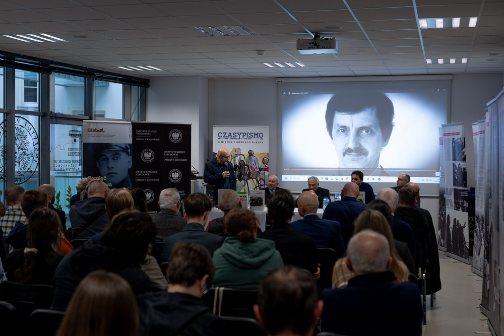 Jan Jurkiewicz bohaterem trzeciego spotkania w ramach cyklu 45 lat „Solidarności" Śląsko-Dąbrowskiej – ludzie i struktury. Fot.: IPN Krzysztof Łojko