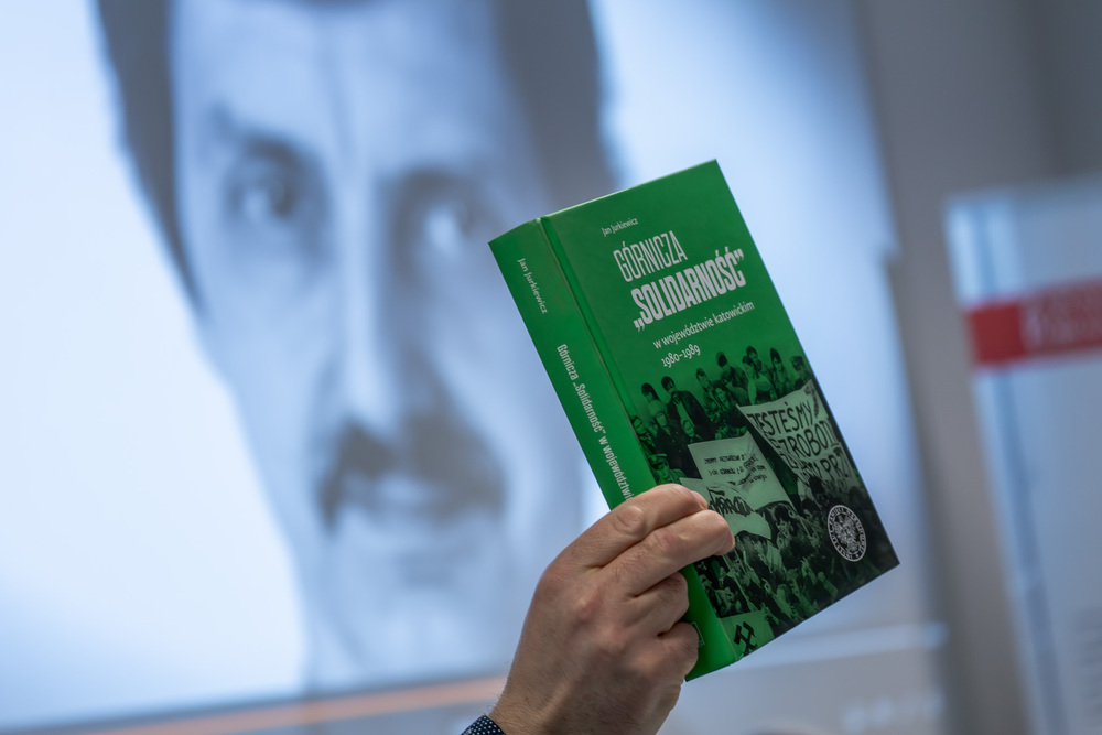 Jan Jurkiewicz bohaterem trzeciego spotkania w ramach cyklu 45 lat „Solidarności" Śląsko-Dąbrowskiej – ludzie i struktury. Fot.: IPN Krzysztof Łojko