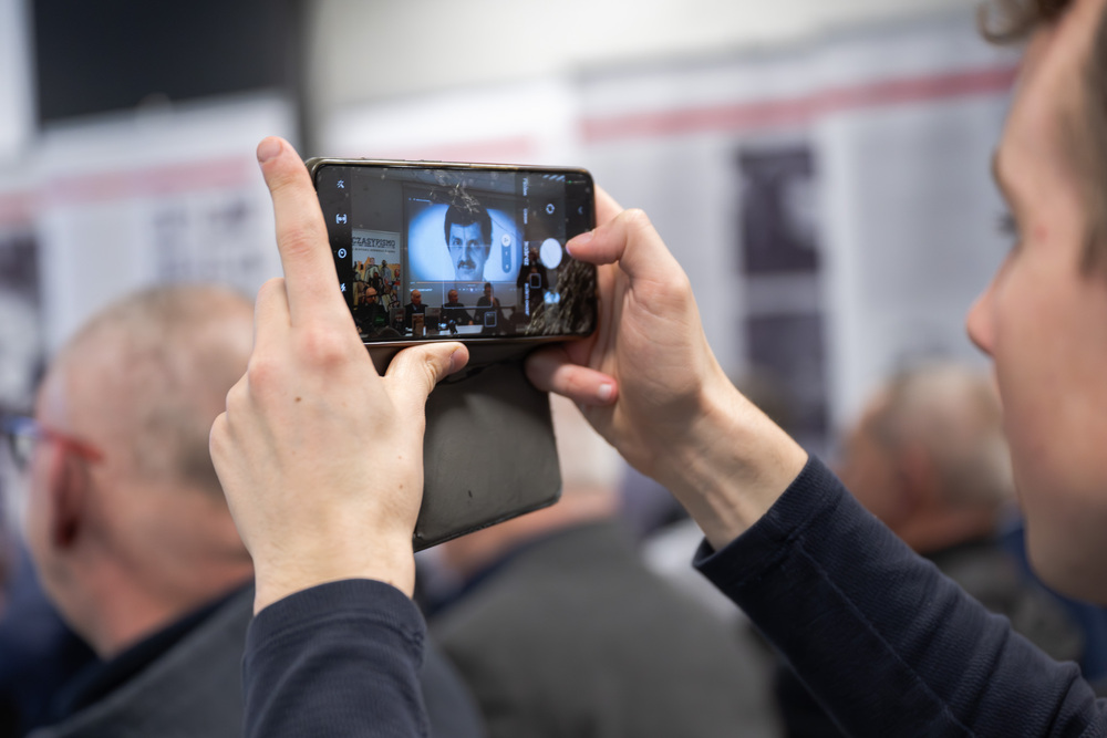 Jan Jurkiewicz bohaterem trzeciego spotkania w ramach cyklu 45 lat „Solidarności" Śląsko-Dąbrowskiej – ludzie i struktury. Fot.: IPN Krzysztof Łojko