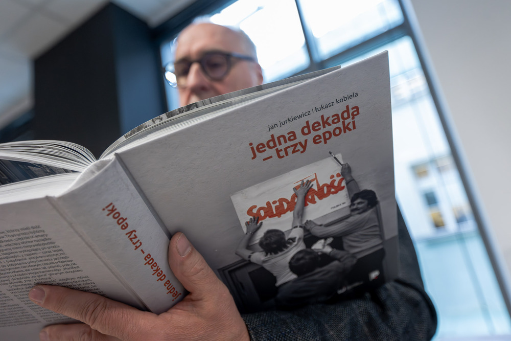 Jan Jurkiewicz bohaterem trzeciego spotkania w ramach cyklu 45 lat „Solidarności" Śląsko-Dąbrowskiej – ludzie i struktury. Fot.: IPN Krzysztof Łojko