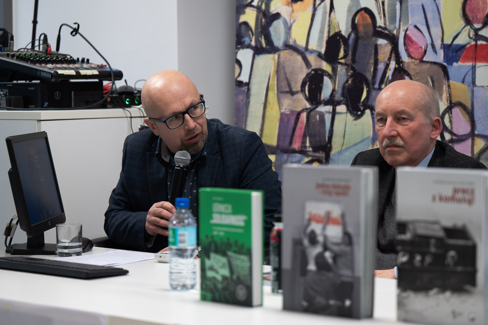 Jan Jurkiewicz bohaterem trzeciego spotkania w ramach cyklu 45 lat „Solidarności" Śląsko-Dąbrowskiej – ludzie i struktury. Fot.: IPN Krzysztof Łojko