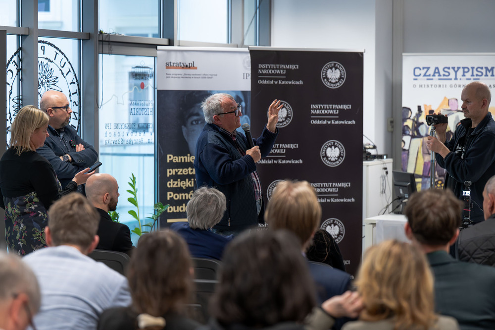 Jan Jurkiewicz bohaterem trzeciego spotkania w ramach cyklu 45 lat „Solidarności" Śląsko-Dąbrowskiej – ludzie i struktury. Fot.: IPN Krzysztof Łojko
