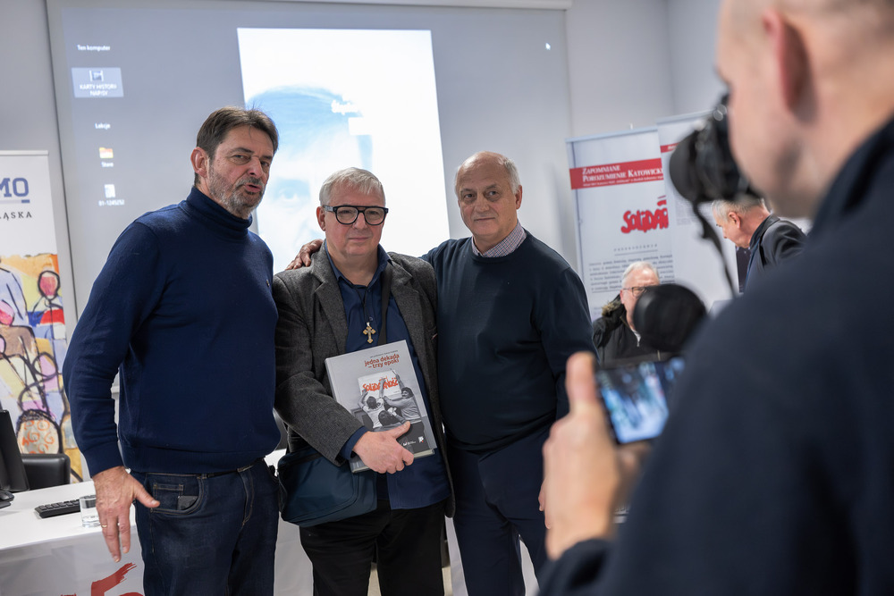 Jan Jurkiewicz bohaterem trzeciego spotkania w ramach cyklu 45 lat „Solidarności" Śląsko-Dąbrowskiej – ludzie i struktury. Fot.: IPN Krzysztof Łojko