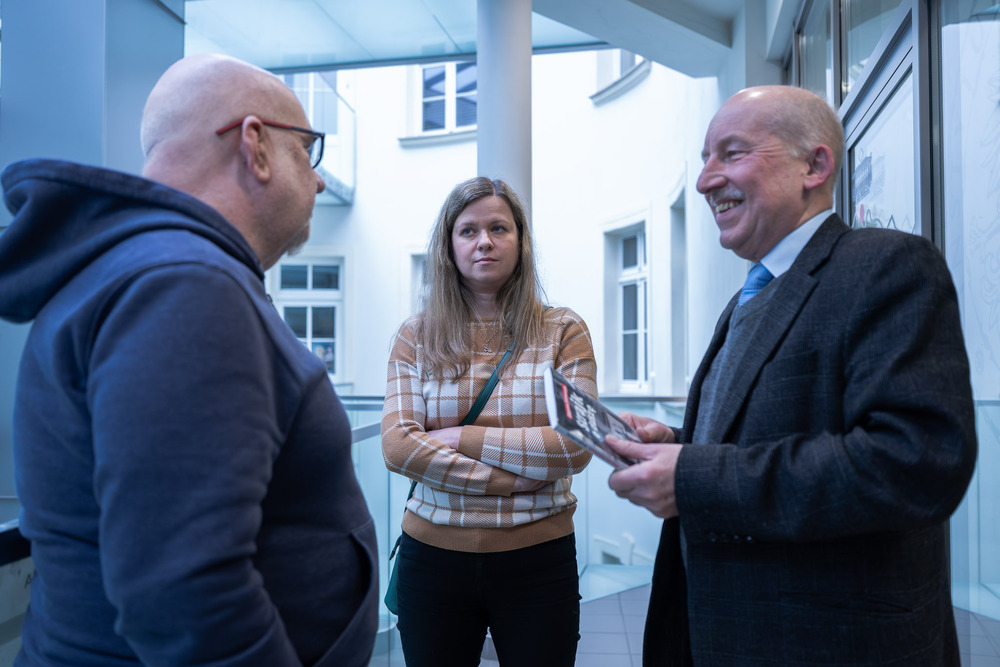 Jan Jurkiewicz bohaterem trzeciego spotkania w ramach cyklu 45 lat „Solidarności" Śląsko-Dąbrowskiej – ludzie i struktury. Fot.: IPN Krzysztof Łojko