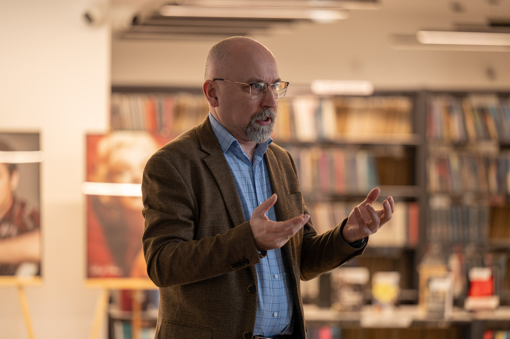 Prelekcja o akcji „Lawina” w w Miejskiej Bibliotece Publicznej w Pszowie, 5 marca 2026. Fot.: IPN Krzysztof Łojko