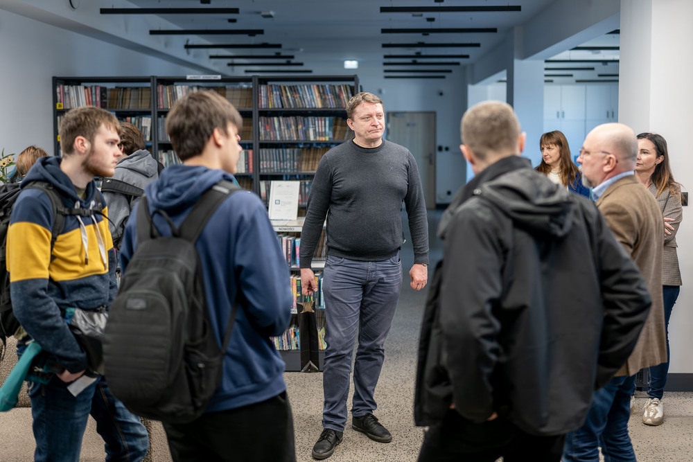 Prelekcja o akcji „Lawina” w w Miejskiej Bibliotece Publicznej w Pszowie, 5 marca 2026. Fot.: IPN Krzysztof Łojko