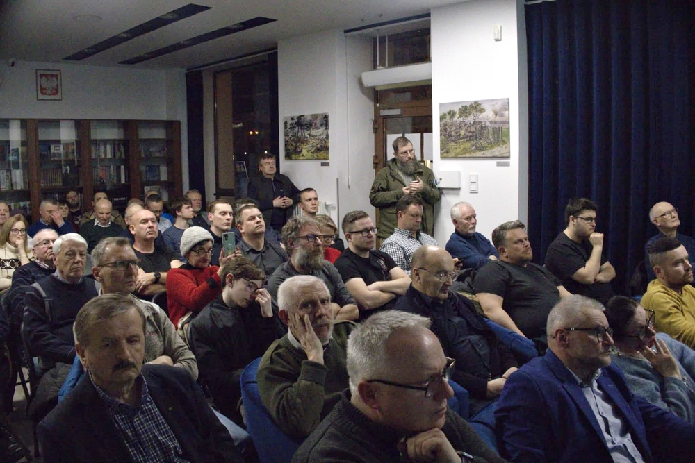 Wykład Adama Kurusa „Bitwa pod Janowem 1939”. Fot. Hubert Słabik/IPN