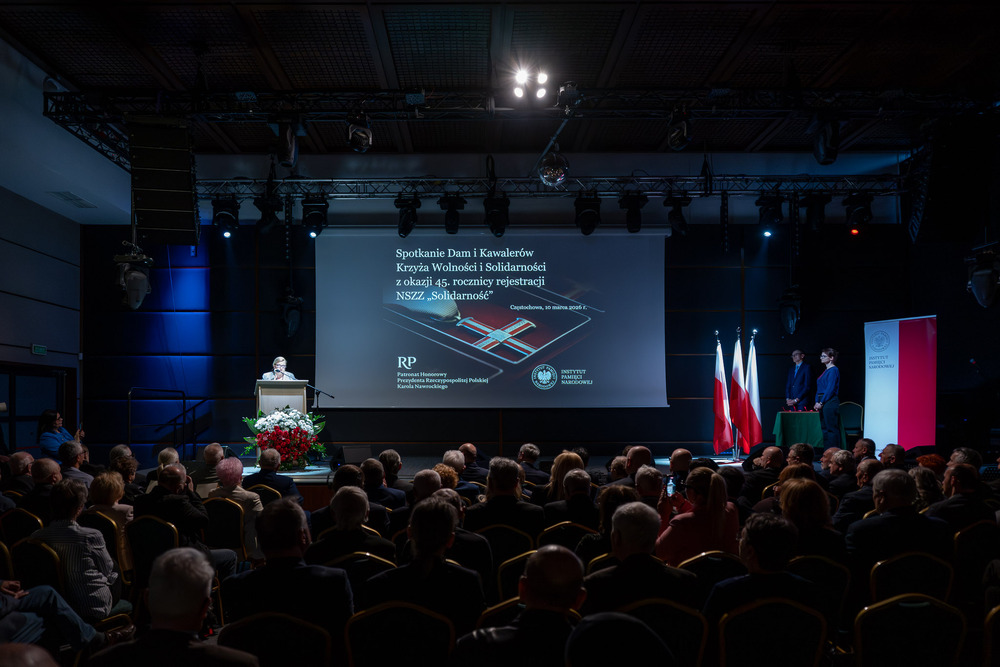 45. rocznica rejestracji NSZZ „Solidarność”. „Solidarni, nasz jest ten dzień” – spotkanie Dam i Kawalerów Krzyża Wolności i Solidarności. Fot.: IPN Krzysztof Łojko