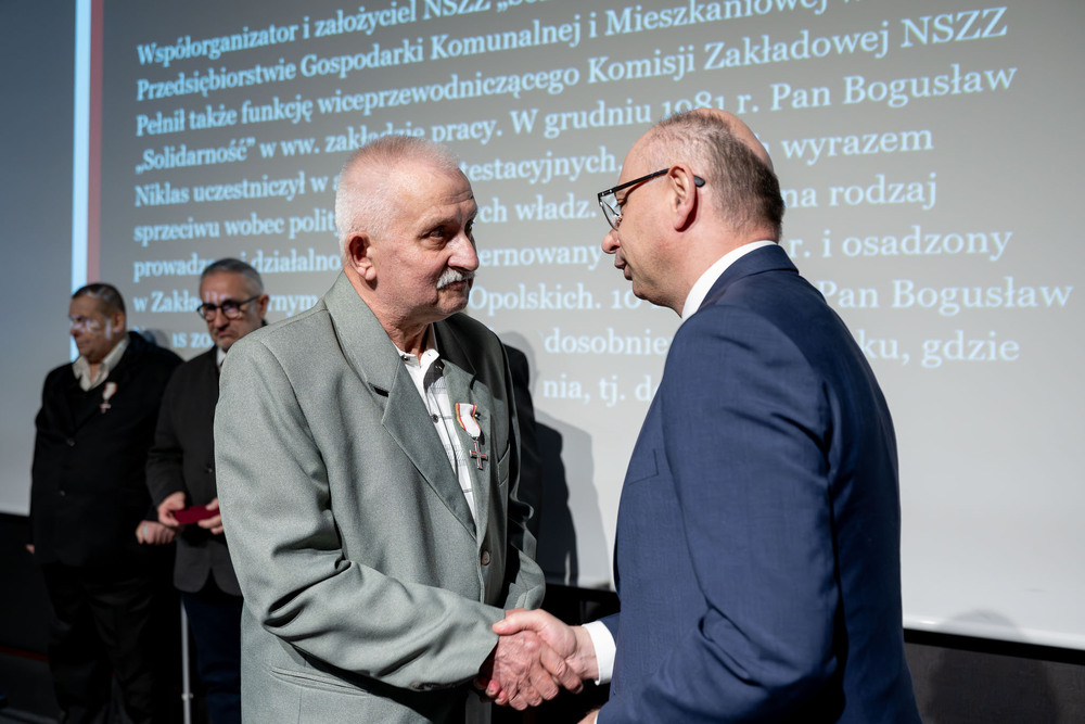 45. rocznica rejestracji NSZZ „Solidarność”. „Solidarni, nasz jest ten dzień” – spotkanie Dam i Kawalerów Krzyża Wolności i Solidarności. Fot.: IPN Krzysztof Łojko