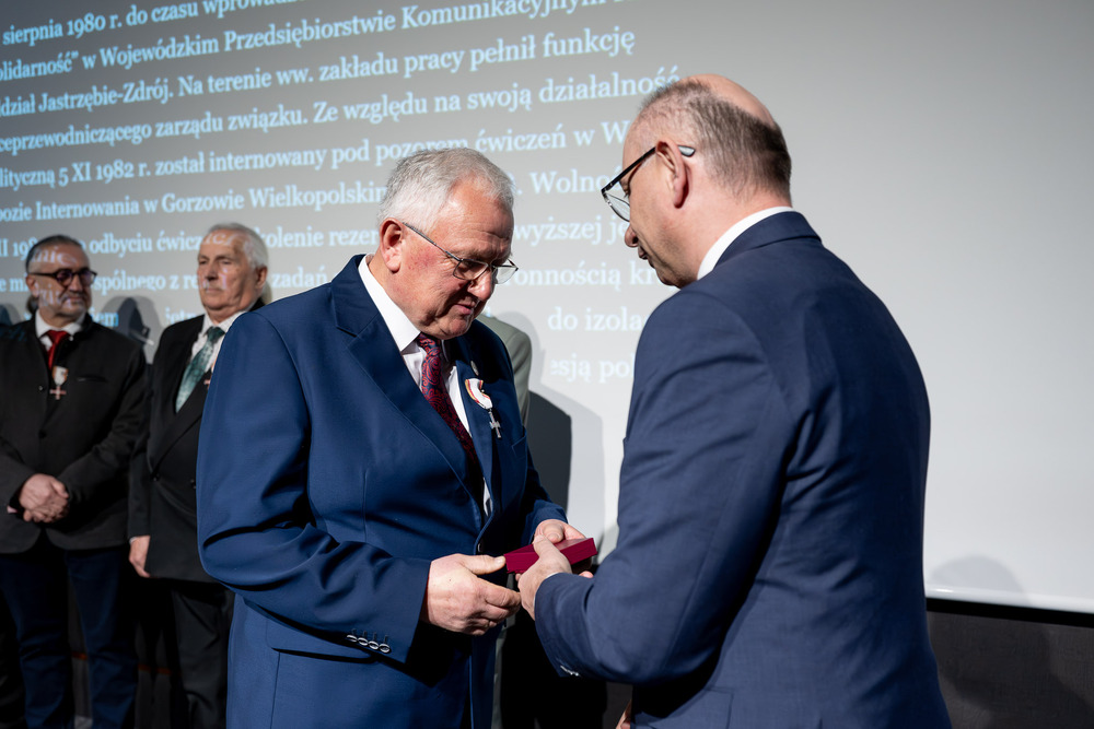 45. rocznica rejestracji NSZZ „Solidarność”. „Solidarni, nasz jest ten dzień” – spotkanie Dam i Kawalerów Krzyża Wolności i Solidarności. Fot.: IPN Krzysztof Łojko