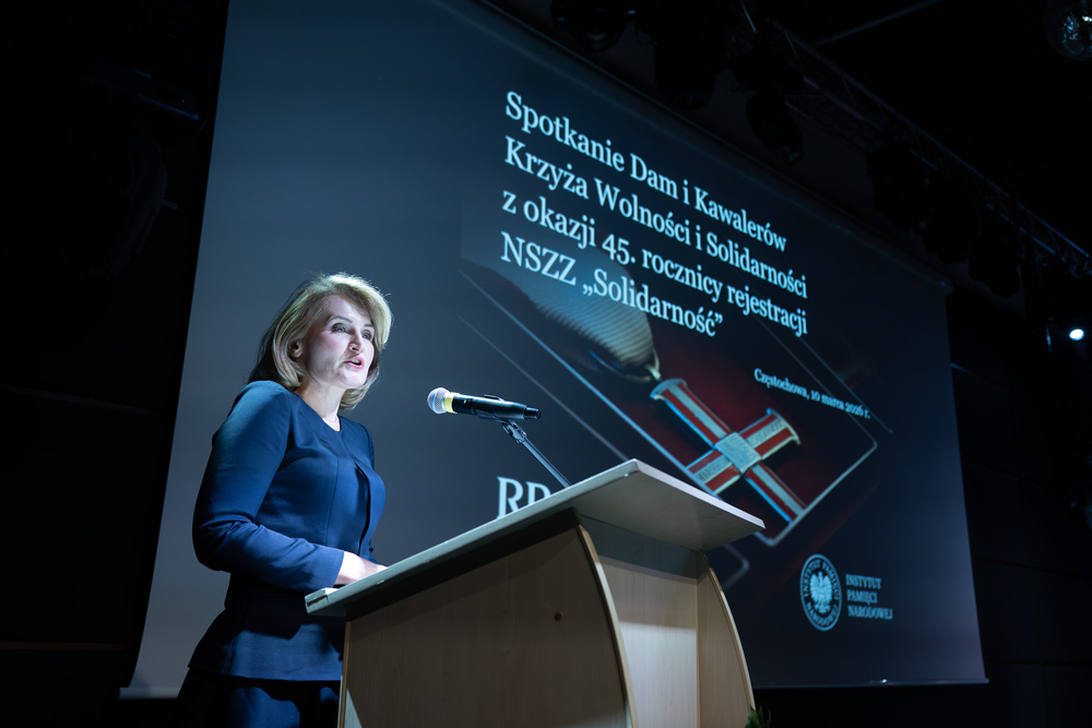 45. rocznica rejestracji NSZZ „Solidarność”. „Solidarni, nasz jest ten dzień” – spotkanie Dam i Kawalerów Krzyża Wolności i Solidarności. Fot.: IPN Krzysztof Łojko