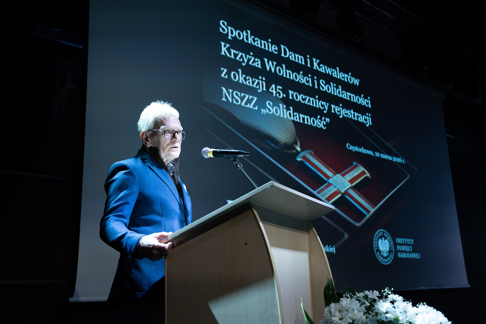 45. rocznica rejestracji NSZZ „Solidarność”. „Solidarni, nasz jest ten dzień” – spotkanie Dam i Kawalerów Krzyża Wolności i Solidarności. Fot.: IPN Krzysztof Łojko