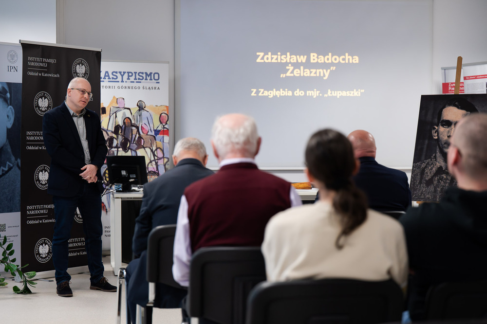 „Czwartki z historią w IPN": „Zdzisław Badocha ‘Żelazny’ – z Zagłębia do mjr. "Łupaszki’”. Fot.: IPN Krzysztof Łojko
