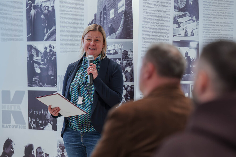 Sławomir Bugajski, bohaterem czwartego spotkania w ramach cyklu 45 lat „Solidarności" Śląsko-Dąbrowskiej. Fot.: IPN Krzysztof Łojko