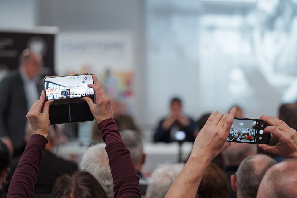Sławomir Bugajski, bohaterem czwartego spotkania w ramach cyklu 45 lat „Solidarności" Śląsko-Dąbrowskiej. Fot.: IPN Krzysztof Łojko