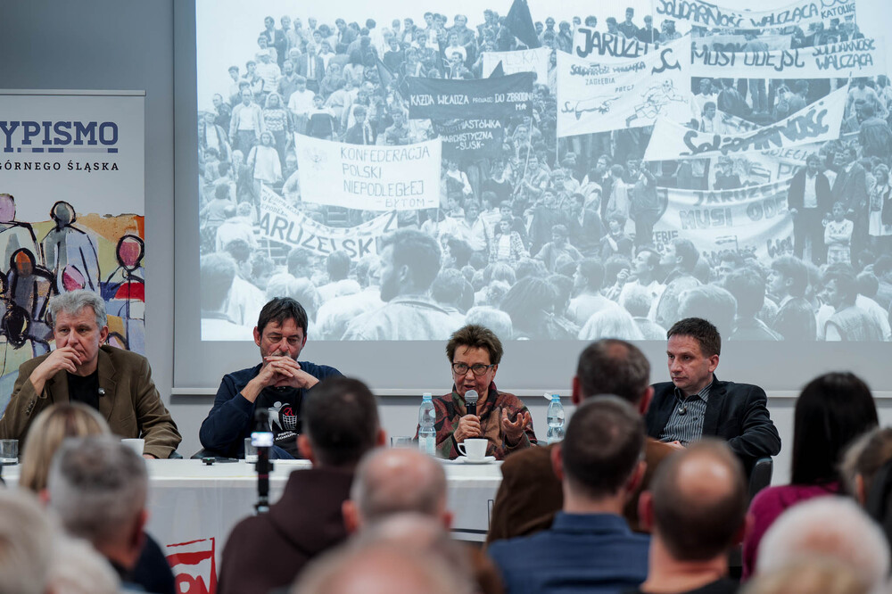 Sławomir Bugajski, bohaterem czwartego spotkania w ramach cyklu 45 lat „Solidarności" Śląsko-Dąbrowskiej. Fot.: IPN Krzysztof Łojko