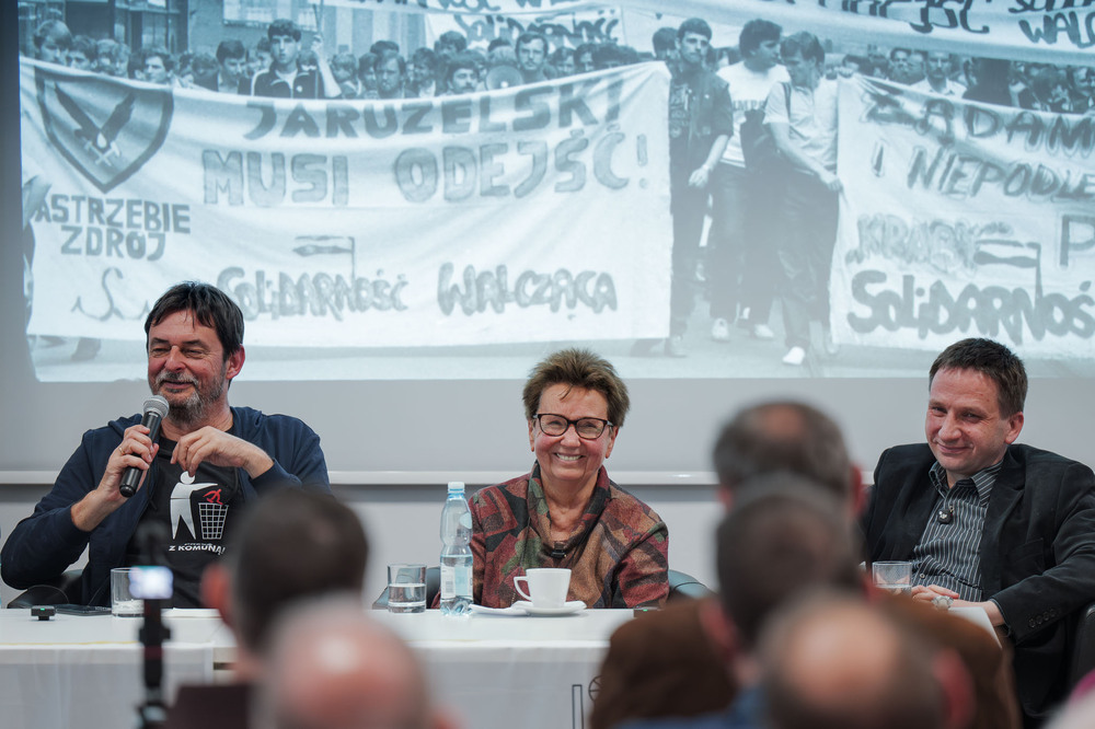 Sławomir Bugajski, bohaterem czwartego spotkania w ramach cyklu 45 lat „Solidarności" Śląsko-Dąbrowskiej. Fot.: IPN Krzysztof Łojko