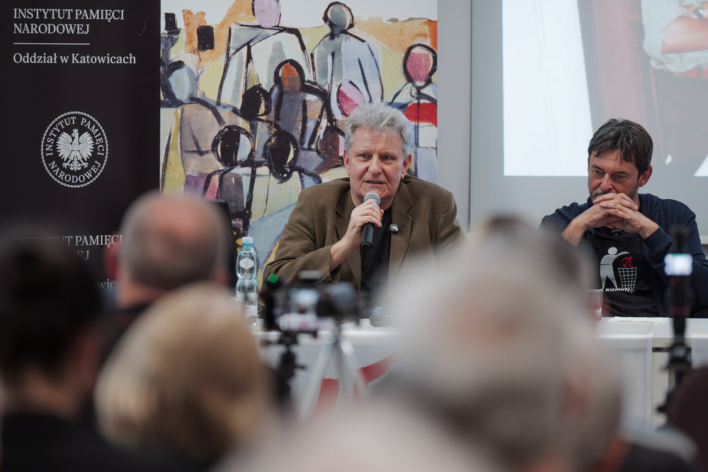 Sławomir Bugajski, bohaterem czwartego spotkania w ramach cyklu 45 lat „Solidarności" Śląsko-Dąbrowskiej. Fot.: IPN Krzysztof Łojko