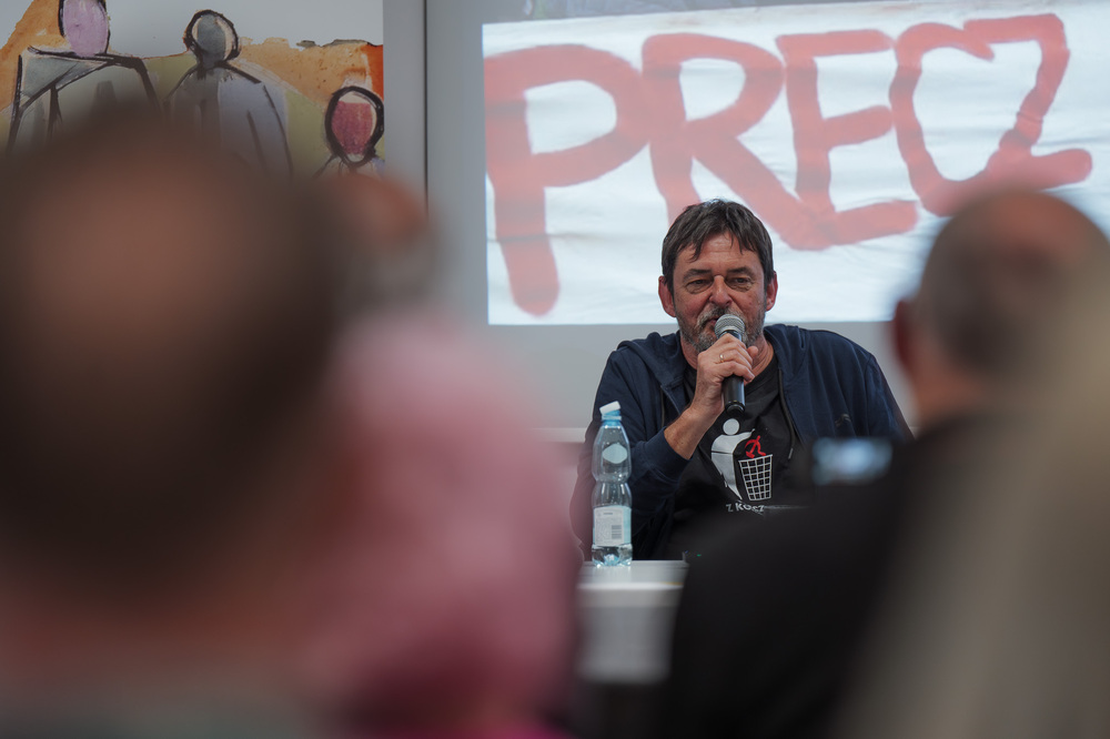 Sławomir Bugajski, bohaterem czwartego spotkania w ramach cyklu 45 lat „Solidarności" Śląsko-Dąbrowskiej. Fot.: IPN Krzysztof Łojko