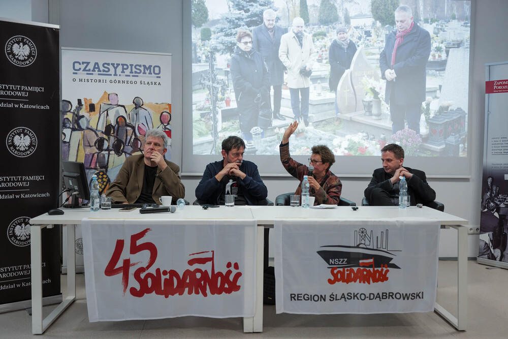 Sławomir Bugajski, bohaterem czwartego spotkania w ramach cyklu 45 lat „Solidarności" Śląsko-Dąbrowskiej. Fot.: IPN Krzysztof Łojko