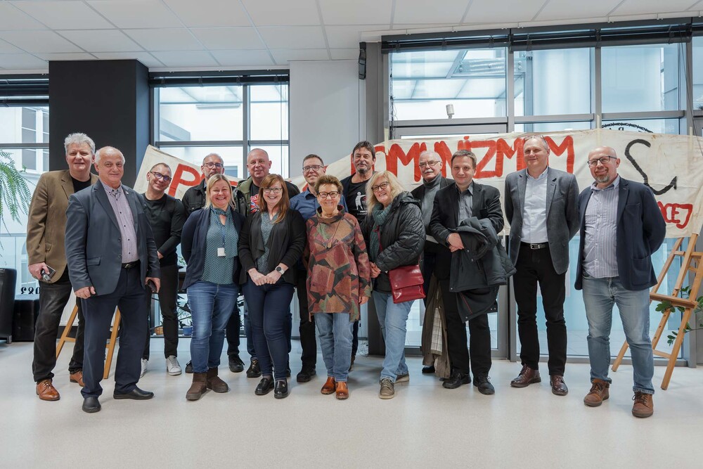 Sławomir Bugajski, bohaterem czwartego spotkania w ramach cyklu 45 lat „Solidarności" Śląsko-Dąbrowskiej – ludzie i struktury. Fot.: IPN Krzysztof Łojko