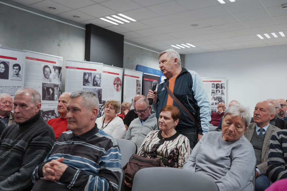 Sławomir Bugajski, bohaterem czwartego spotkania w ramach cyklu 45 lat „Solidarności" Śląsko-Dąbrowskiej – ludzie i struktury. Fot.: IPN Krzysztof Łojko