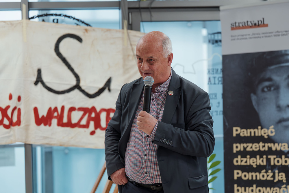 Sławomir Bugajski, bohaterem czwartego spotkania w ramach cyklu 45 lat „Solidarności" Śląsko-Dąbrowskiej – ludzie i struktury. Fot.: IPN Krzysztof Łojko