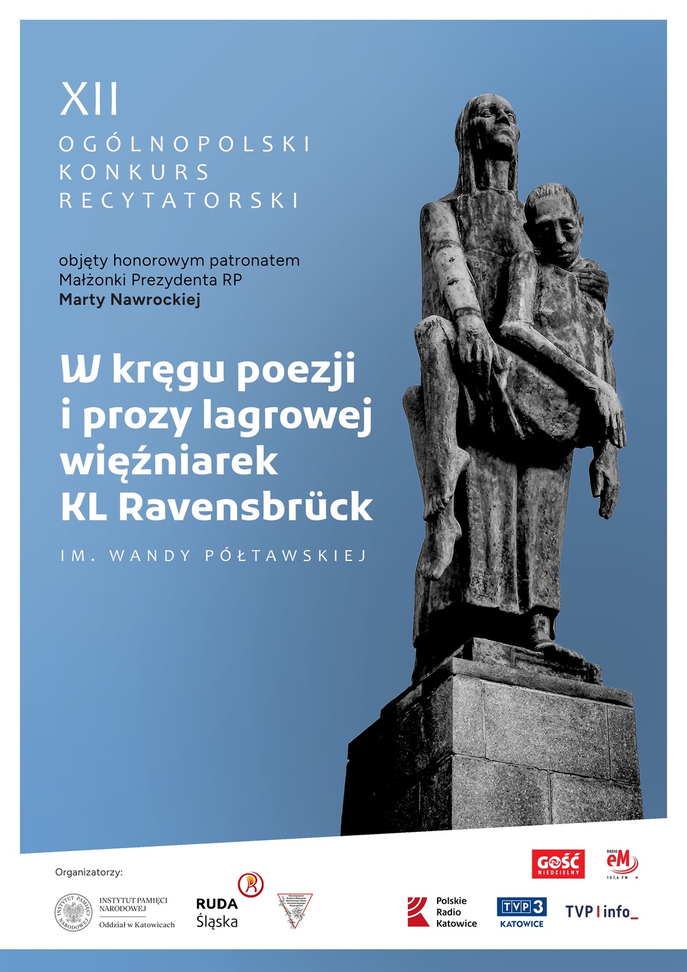 Finał XII edycji ogólnopolskiego konkursu recytatorskiego „W kręgu poezji i prozy lagrowej więźniarek KL Ravensbrück” im. Wandy Półtawskiej – Ruda Śląska, 15 kwietnia 2026