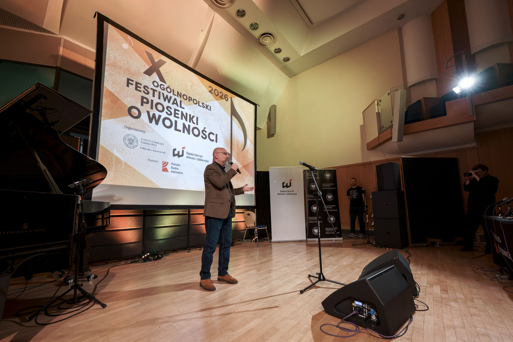 Finał X Ogólnopolskiego Festiwalu Piosenki o Wolności - Katowice, 18 kwietnia 2026. Fot.: IPN Krzysztof Łojko