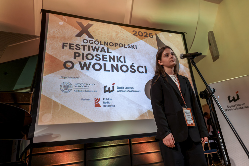 Finał X Ogólnopolskiego Festiwalu Piosenki o Wolności - Katowice, 18 kwietnia 2026. Fot.: IPN Krzysztof Łojko