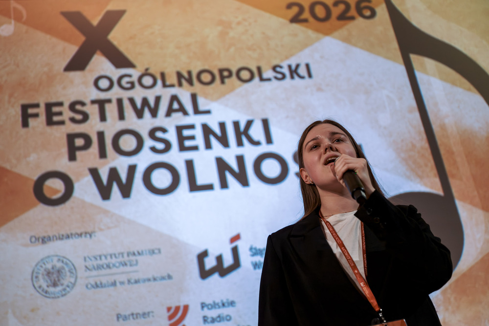 Finał X Ogólnopolskiego Festiwalu Piosenki o Wolności - Katowice, 18 kwietnia 2026. Fot.: IPN Krzysztof Łojko