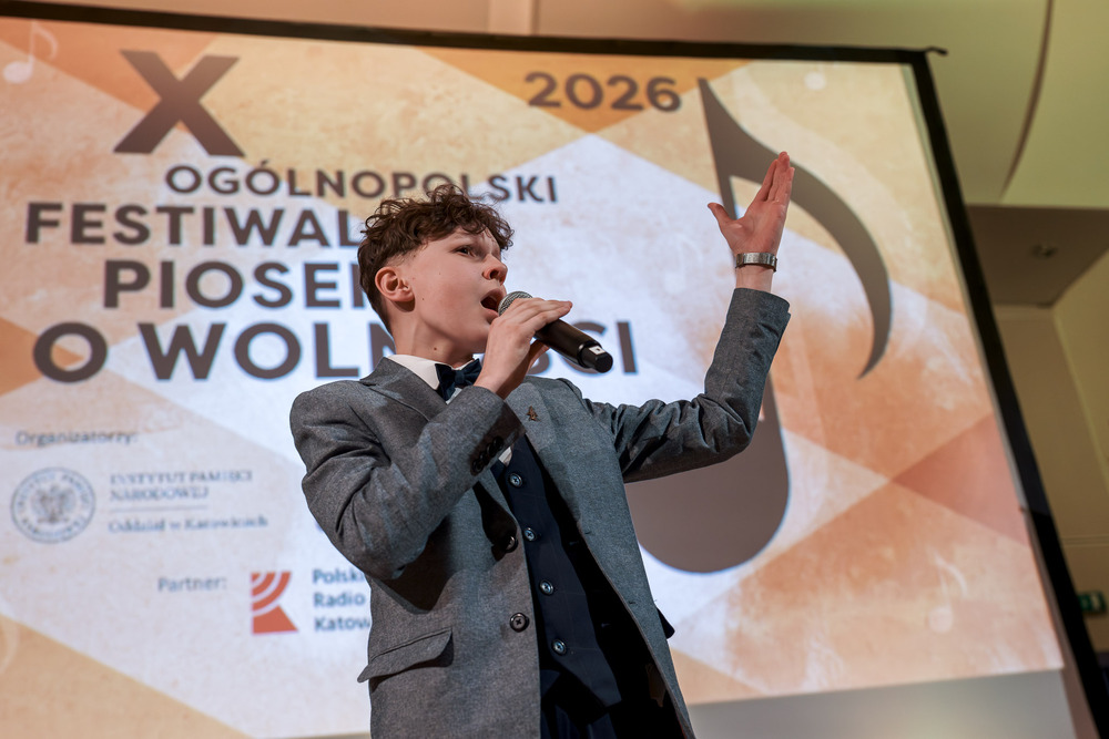 Galeria występów podczas Finału X Ogólnopolskiego Festiwalu Piosenki o Wolności - Katowice, 18 kwietnia 2026. Fot.: IPN Krzysztof Łojko