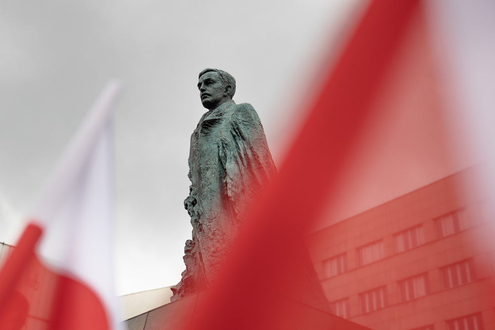 Katowice oddały hołd Wielkiemu Synowi Ziemi Śląskiej. Fot.: IPN Krzysztof Łojko